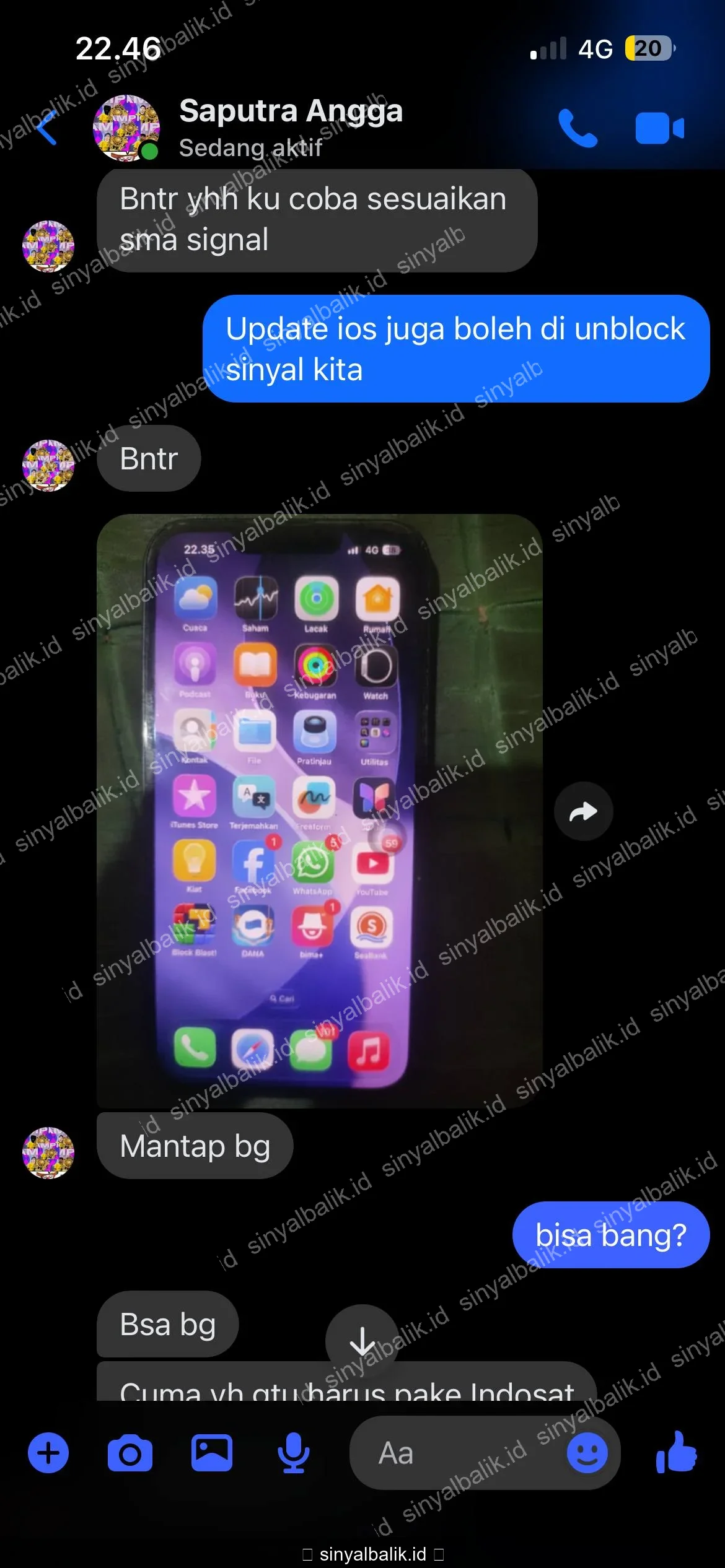 Screenshot testimoni pengguna 3